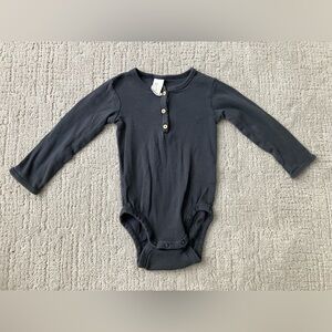 H&M Dark Blue Long Sleeve Bodysuit